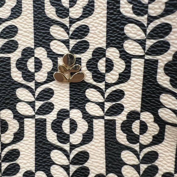 NEW Orla Kiely - Printed Pebble Grain Shoulder Bag - Gondola - Stem in Vase Onyx - Picture 2 of 16